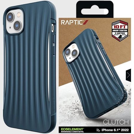 Raptic X-Doria Clutch Case iPhone 14 bakskal blå