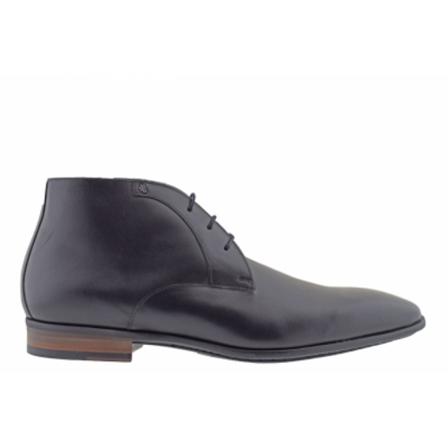 Floris van Bommel SD Heren Veterbooties , Zwart , Heren , Maat: 42 1/2 EU