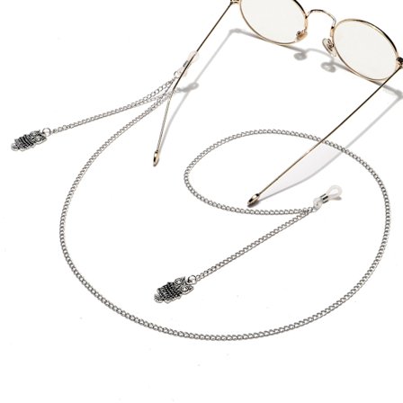 Huippumaskitelineketju Kaulakoru Hopeinen Silmälasit Ch