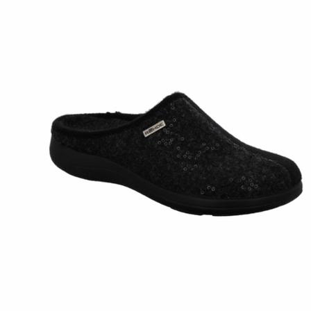Rohde Slippers Sort, Herre Hjemmesko, Størrelse: 37 EU
