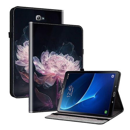 Kristalltextur Målat Läder Tablet Fodral-Perfet