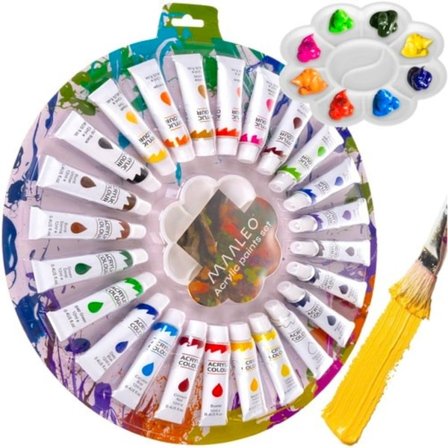 Akryylimaalit 12ml - sarja 24 Maaleo 24725