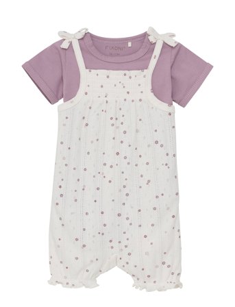 Set W. Body & Romper Pointelle Sets Sets With Body Purple Fixoni