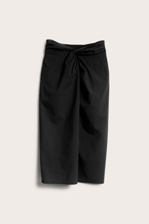 Kappahl | Spódnica midi z wiązaniem | Czarne