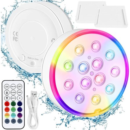 Allas täysin suljettu ladattava allaslamppu, IP68 W