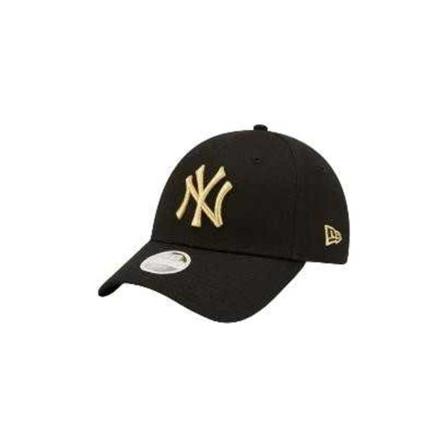New Era, Wmns Metallic Logo 9Fortty Neyyan Zwart, Heren, Maat:ONE Size