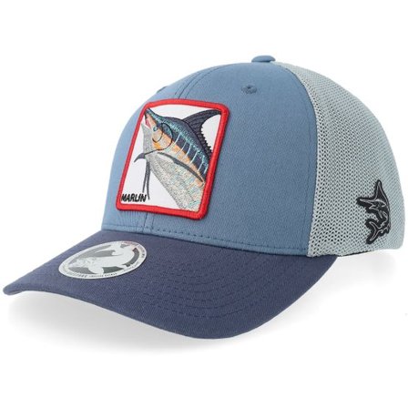 Skillfish - Blå trucker Keps - Blue Marlin Pro Fishing Blue Tones 110 Trucker @ Hatstore