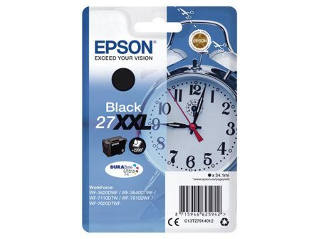 Epson 27XXL - XL - svart - original - blekkpatron