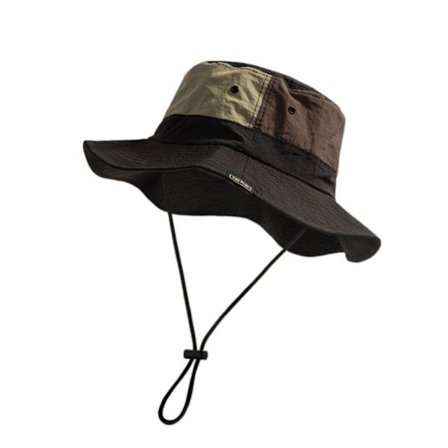 Sun Protection Bucket Hat Fisherman hattu MUSTA