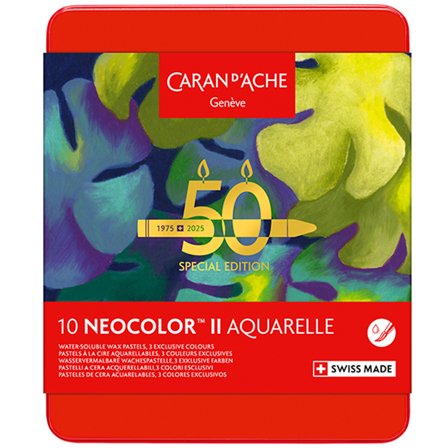 Caran d'Ache Neocolor II Aquarelle 50 Years Lush 10-set