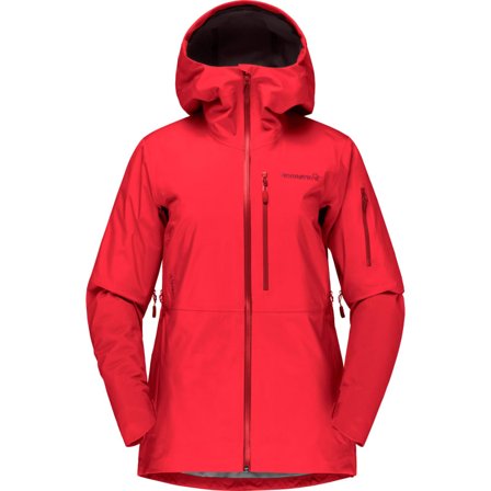 Norrøna Women's Lofoten Gore-Tex Jacket (spring 2021) Women unlined ski jackets Red S