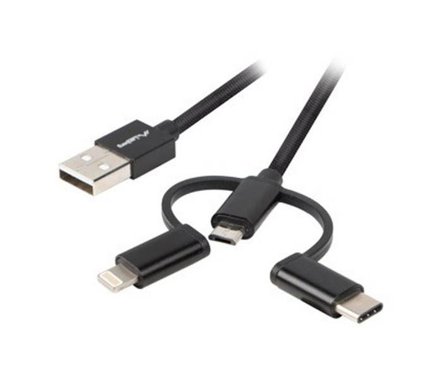 Lanberg Lightning-adapter - Lightning / USB 2.0 - 1 m