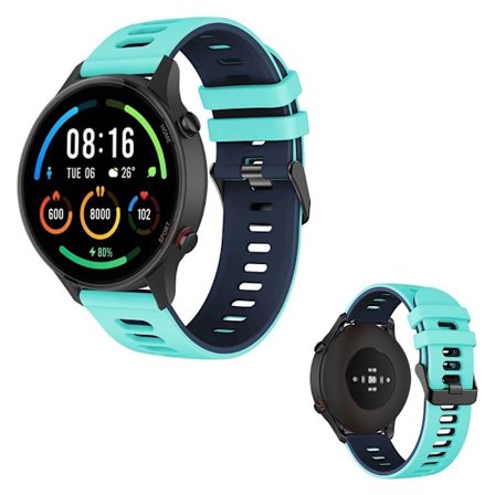 22 mm universal urrem med to farver - Mint Grøn / Midnatsblå