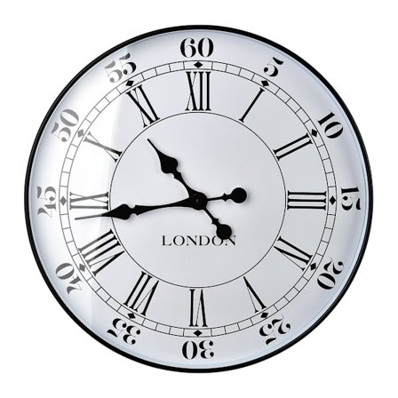 RAMSEY Veggklokke 50x50 cm - Moderne Geometrisk Design i Svart