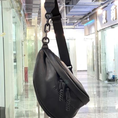 Mænd kvinder Fanny Pack taljetaske Dame Fashionable Ins Efterår og Vinter 2022 Stor Kapacitet Mode Afslappet Dumpling Kvinder F794 leather pressed 