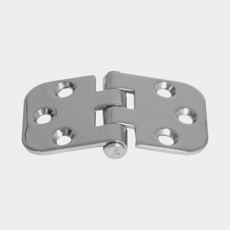 Charnière de trappe Roca, 70 x 40 mm, avec ouverture inversée, acier inoxydable