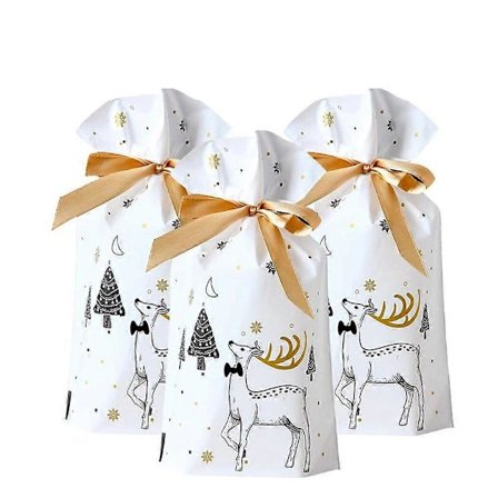 50 julklappspåsar med band och dragsko