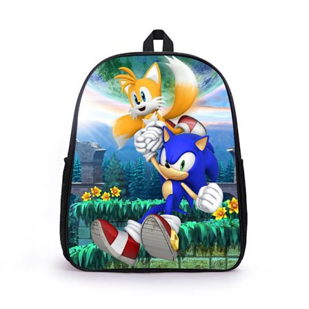 Sonic rygsæk med stor kapacitet til grundskoleelever, børn, højkvalitets rygsæk -A_xx