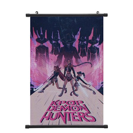K-POP: Demon Hunter Girls Hængende Plakat Scroll Maleri Indendørs Soveværelse Dekoration Maleri (40*60cm){FY}