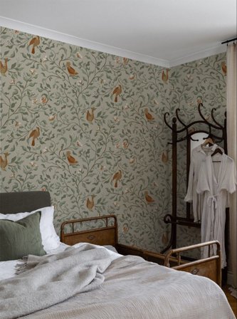 Duro Tapet, Josefin 534-01 Flora, L, Beige, Färg & tapeter