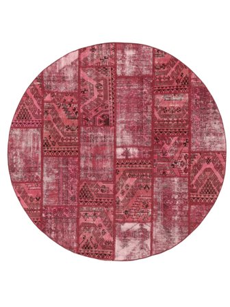 Patchwork Vloerkleed Ø 193 Wol