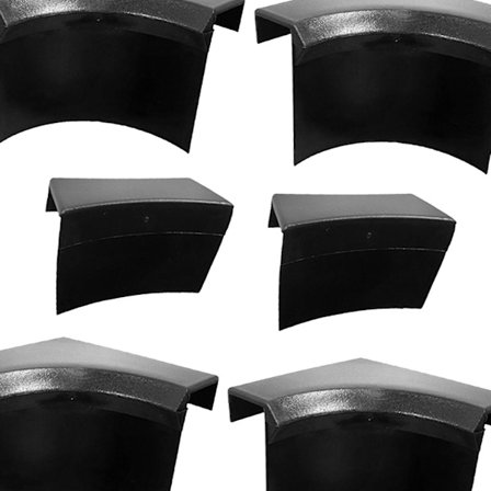 6 Stykker Slitesterke Poolbord Lommeinnlegg Biljardbord Innlegg 4 Hjørner 2 Sider For Poolbord Svart