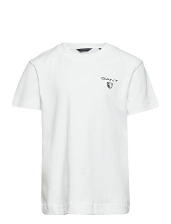 D2. Contrast Shield T-Shirt T-shirt Hvid GANT