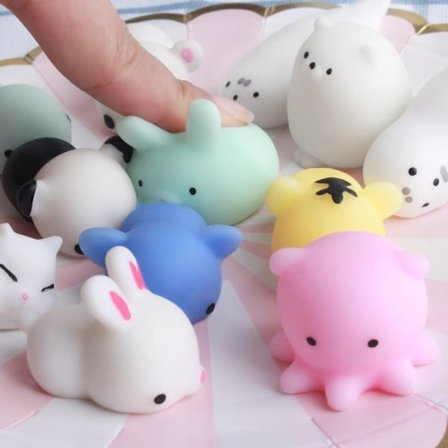 50 st Mochi Squishy-leksaker, Alla hjärtans dag-presenter till barn Klassrum