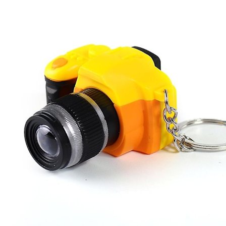 1 st Ny Fashion Kamera Mini Leksakskamera Charm Nyckelring Med Blixtljus Ljudeffekt Present 2023 Ny