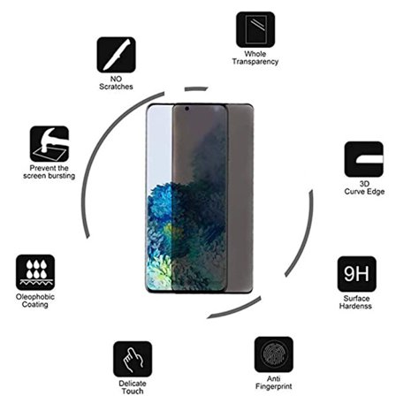 ProGuard A51 2.5D Anti-Spy Skjermbeskytter Ram 9H 0,3mm