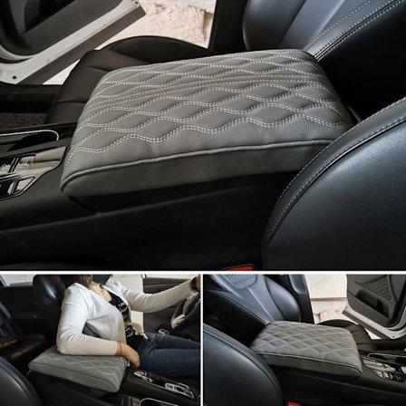 Bil Sentralarmlenspute Armstøtte Setekasse GRÅ 1 GRÅ 1