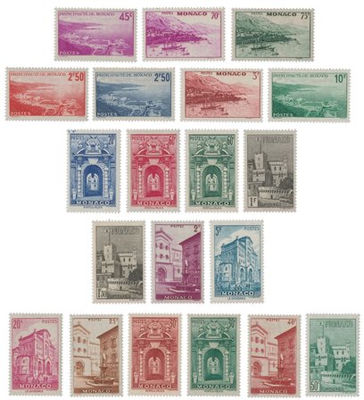 Monaco 1939-41 - YT 169-83 - Postfrisk