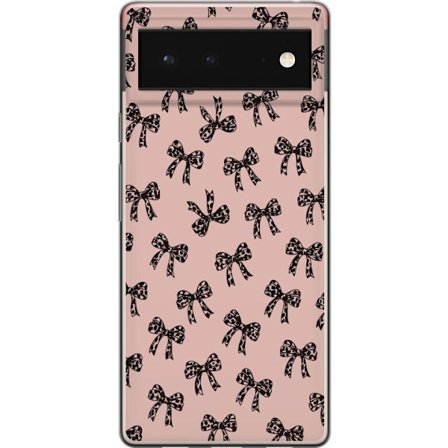 Kompatibel Mobilcover til Google Google Pixel 6 Rosetter leopardprint bånd pink baggrund modegirlie sødt mønster retro stil dekoration tapet design