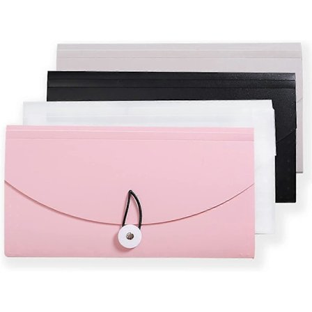 4 Pakk Ekspanderende Filmappe B5 Størrelse 13 Lommer Bærbar Dokumentorganisator