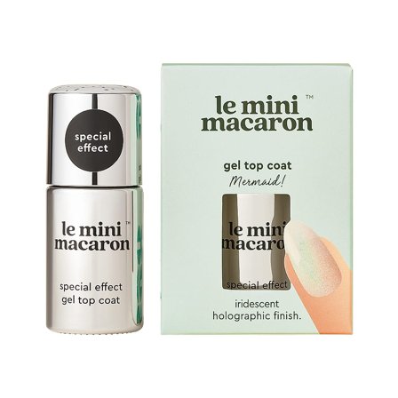 Le mini macaron Silver Glitter Gel Top Coat 8,5 ml, Makeup, Gelénegle, Gel Neglelak