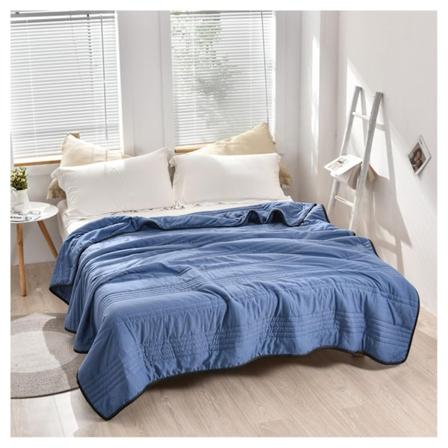 Ekstra kjølende teppe for dobbeltsenger og enkeltsenger - Ultratøft vaskbart teppe for voksne og barn - Perfet Mørk Blå H Mørk Blå Dark Blue 150*200