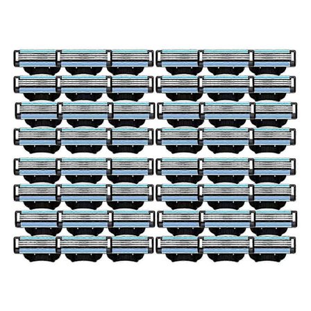 48 stk. Mach 3-blader, refill for menn, manuelle barberblad-erstatningsblader