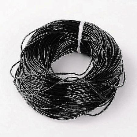 Kødlæder Snor 1mm 1.5mm 2mm 3mm Sort Brun Peru Læder Smykkesnor Materiale Til Smykkefremstilling Diy 100m