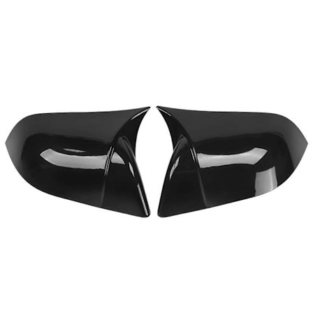 Venstre og højre sidespejlsdæksel, blank sort, tilføjelsesskal, passer til Tesla Model 3 17-20