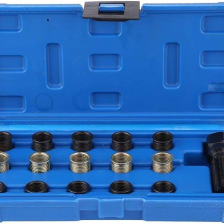 16 stk. M14 x 1,25 mm Tændrør Gevind Reparationssæt Tændrørshætte Sæt 14mm x