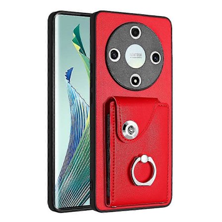 YB Läderbeläggning Serie-7 Kompatibel med Honor X9b 5G/Magic6 Lite 5G Fodral Korthållare Skyddsskal-lingling}