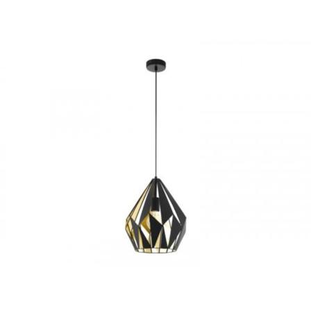 Eglo Carlton 1, Flexibelt Fäste, Svart, Guld, Svart, Guld, S...
