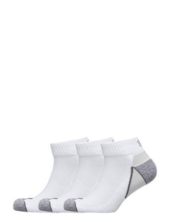Pounce Quarter Cut 3 Pair Pack Ankelstrumpor Korta Strumpor Vit PUMA Golf