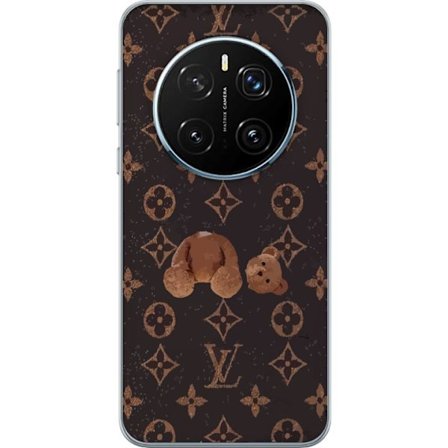 Yhteensopiva Puhelinkuori Honor Honor Magic7 Pro Ylellinen monogrammikuvio rikkinäisellä nalletaustalla pimeässä muotiestetiikassa