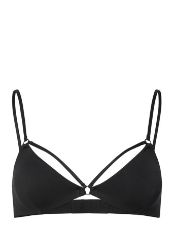 Weekday Soft Strap Triangle Bra - Black - S