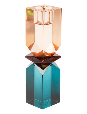 Crystal Candle Holder Home Decoration Candlesticks & Lanterns Candlesticks Blue C'est Bon