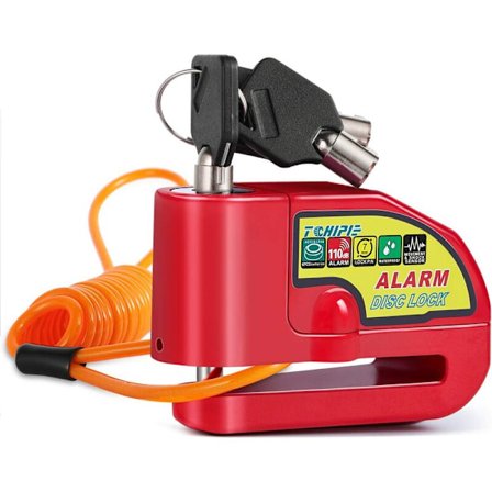 Alarm skivebremselås Motorcykel lås Tyverisikring Lås Cykel lås Skivebremse Elbil skivebremse lås Velegnet