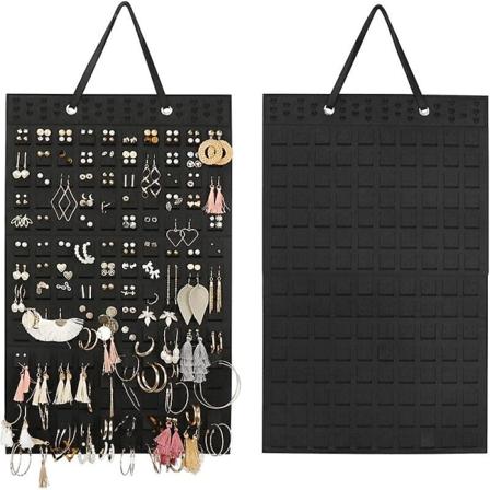 Örhänge Förvaring Hängväska Väggfäste Smycken Halsband 57*35cm