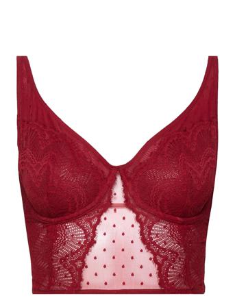 Gh Female Bralettes Lingerie Bras & Tops Wired Bras Burgundy Gilly Hicks