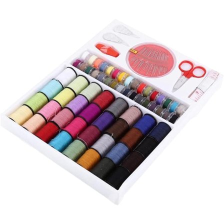 CDQ Sytrådssæt Farvet symaskintråd 64 ruller Syværktøj